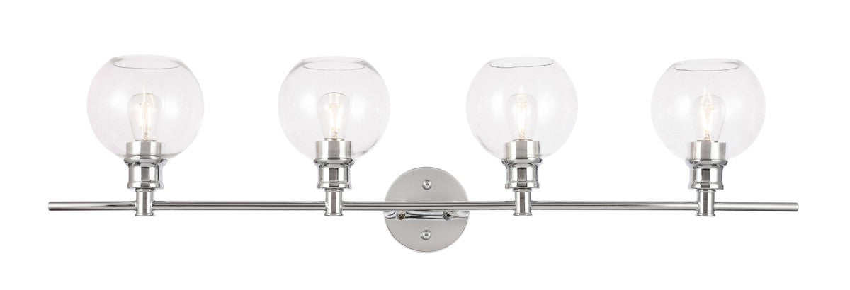 Elegant Lighting LD2322C Four Light Wall Sconce, Chrome