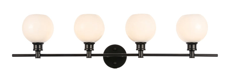 Elegant Lighting LD2323BK Four Light Wall Sconce, Black