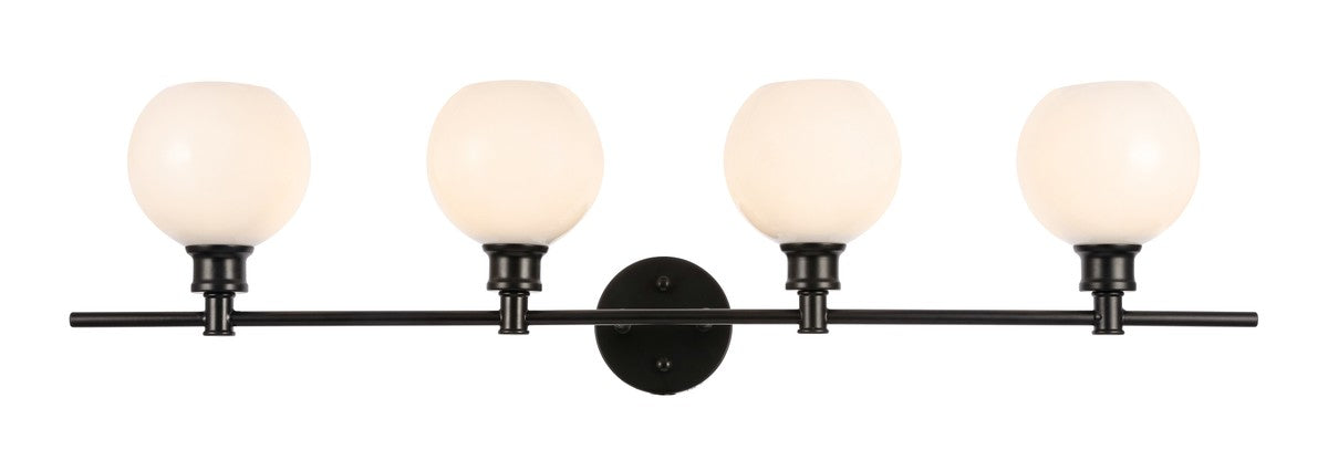 Elegant Lighting LD2323BK Four Light Wall Sconce, Black