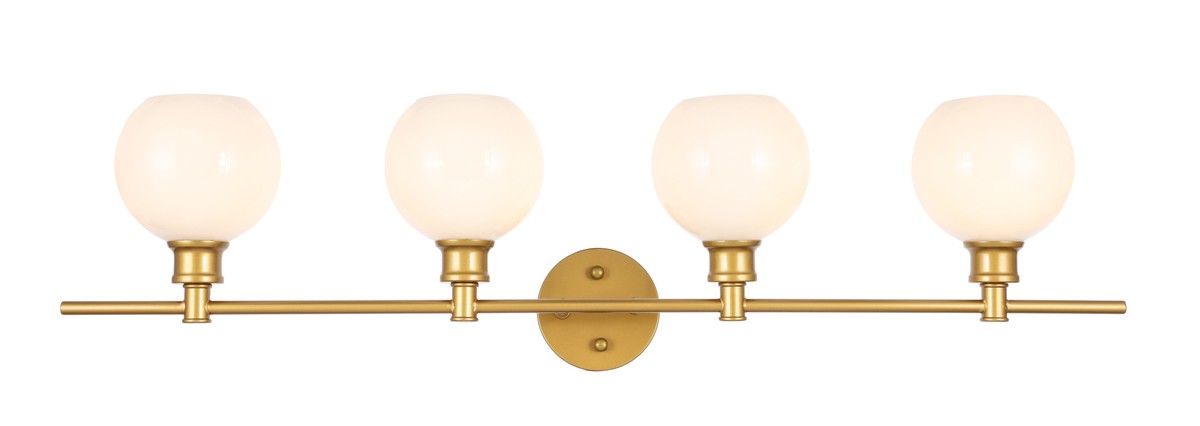 Elegant Lighting LD2323BR Four Light Wall Sconce, Brass