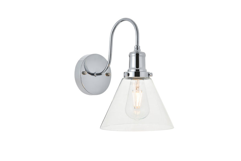 Elegant Lighting LD4017W7C One Light Wall Sconce, Chrome