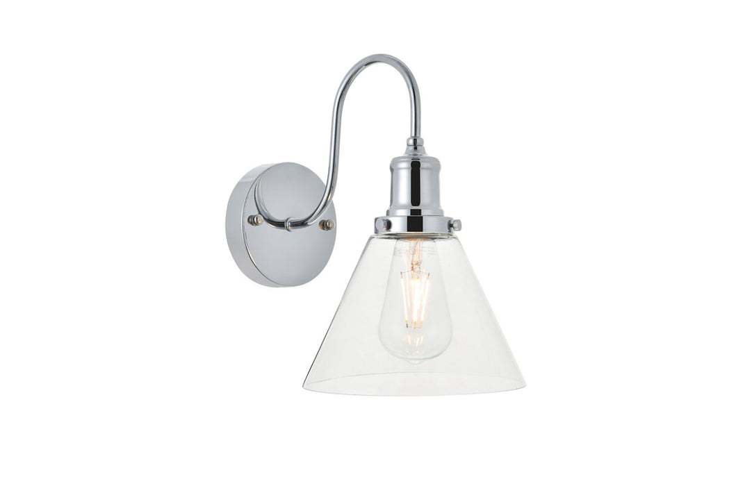 Elegant Lighting LD4017W7C One Light Wall Sconce, Chrome