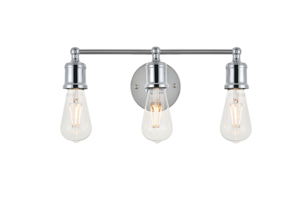 Elegant Lighting LD4028W16C Three Light Wall Sconce, Chrome