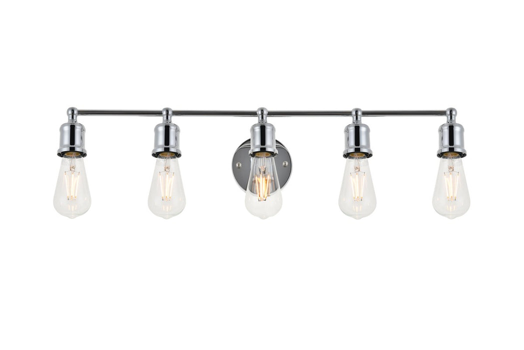 Elegant Lighting LD4028W29C Five Light Wall Sconce, Chrome