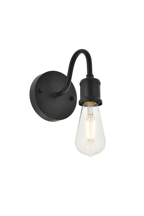 Elegant Lighting LD4028W5BK One Light Wall Sconce, black