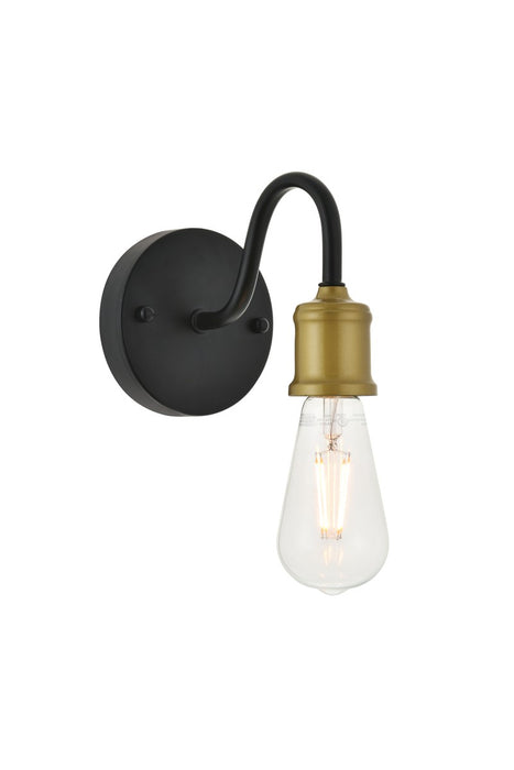 Elegant Lighting LD4028W5BRB One Light Wall Sconce, brass