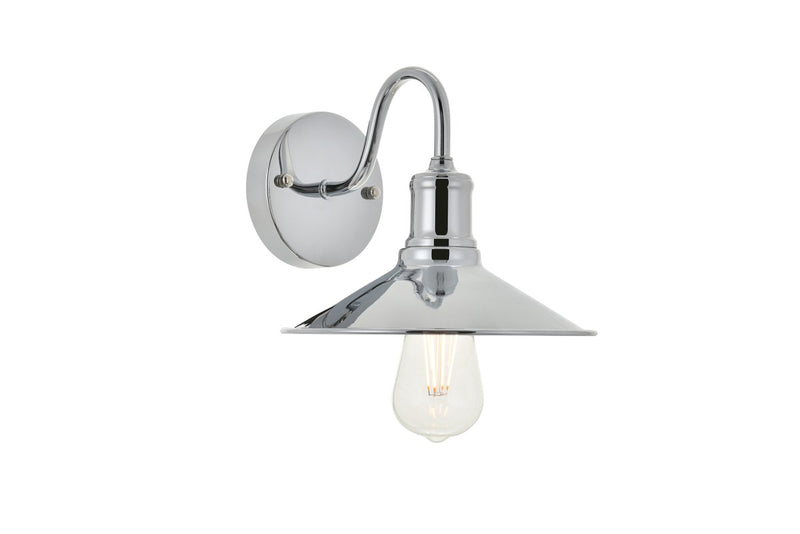 Elegant Lighting LD4033W9C One Light Wall Sconce, Chrome