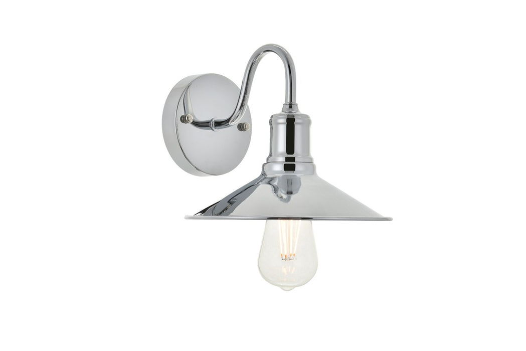 Elegant Lighting LD4033W9C One Light Wall Sconce, Chrome