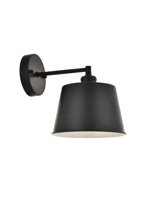 Elegant Lighting LD4058W8BK One Light Wall Sconce, black