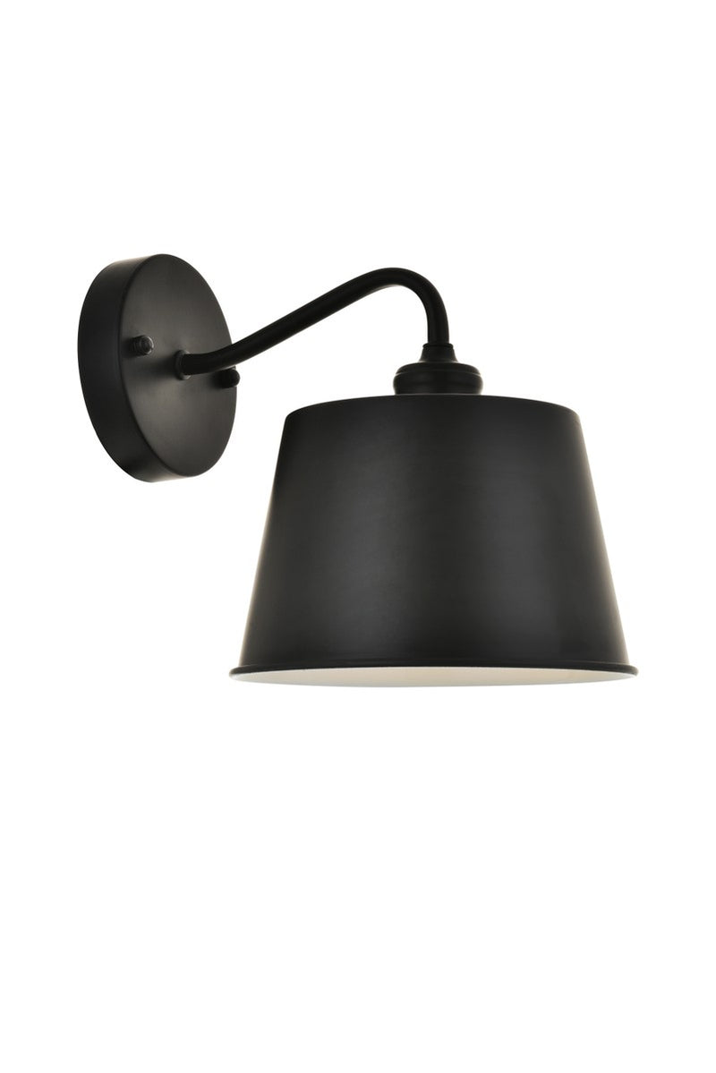 Elegant Lighting LD4059W8BK One Light Wall Sconce, black