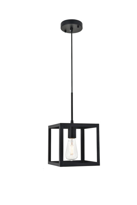 Elegant Lighting LD4063D8BK One Light Pendant, black