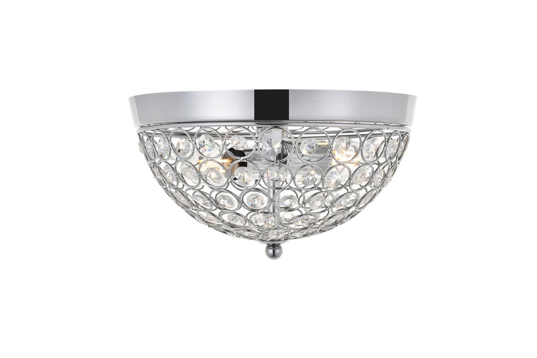 Elegant Lighting LD5012F10C Two light Flush Mount, Chrome