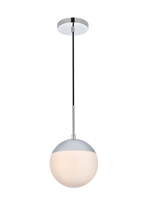 Elegant Lighting LD6028C One Light Pendant, Chrome