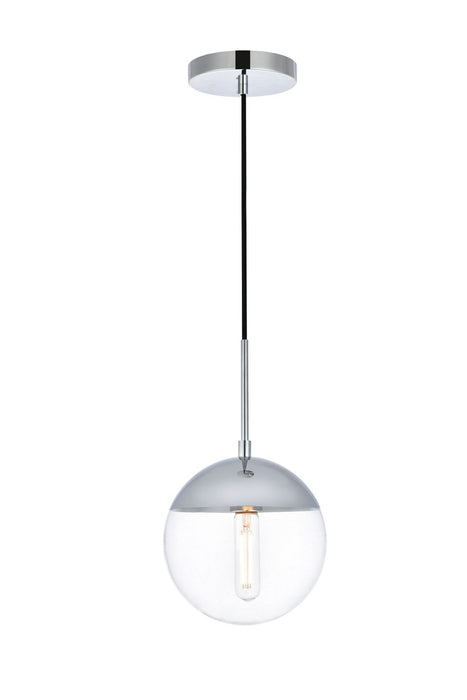 Elegant Lighting LD6029C One Light Pendant, Chrome