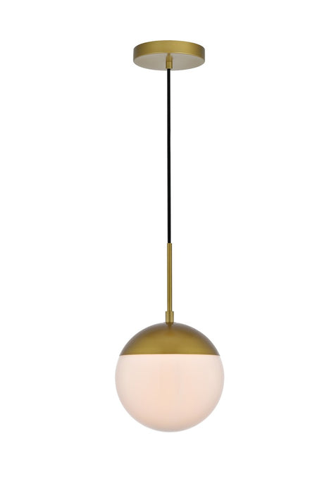 Elegant Lighting LD6030BR One Light Pendant, Brass