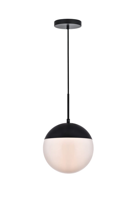 Elegant Lighting LD6032BK One Light Pendant, Black