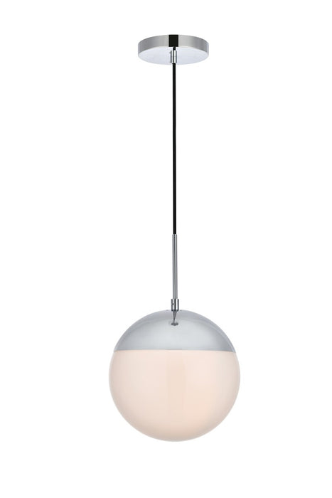 Elegant Lighting LD6034C One Light Pendant, Chrome