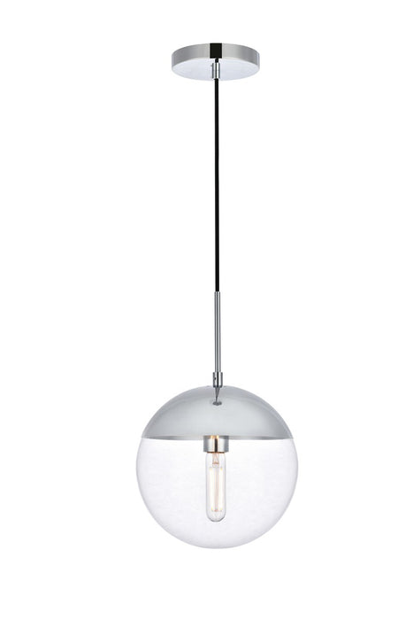 Elegant Lighting LD6035C One Light Pendant, Chrome