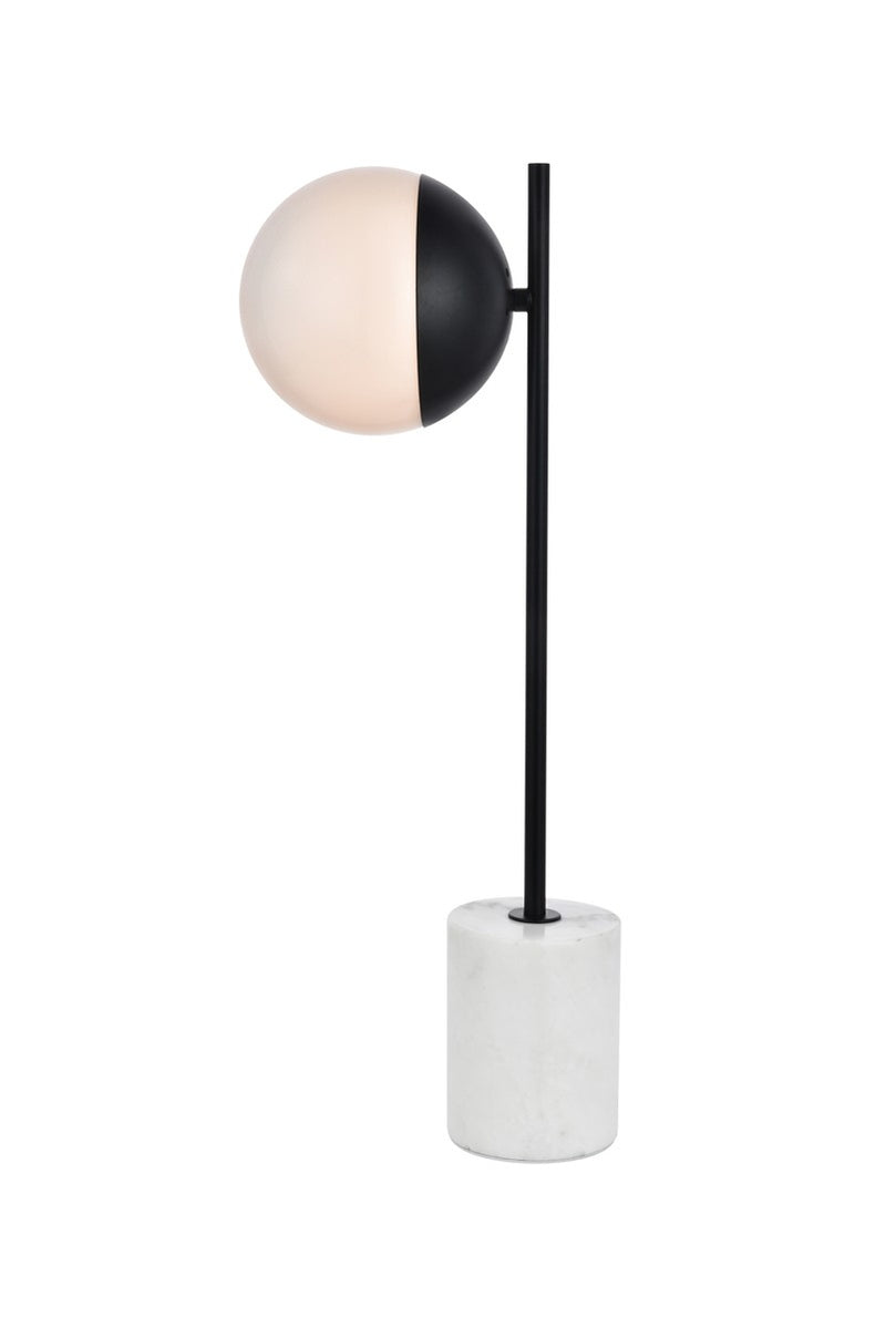 Elegant Lighting LD6104BK One Light Table Lamp, Black