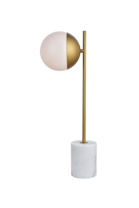 Elegant Lighting LD6108BR One Light Table Lamp, Brass