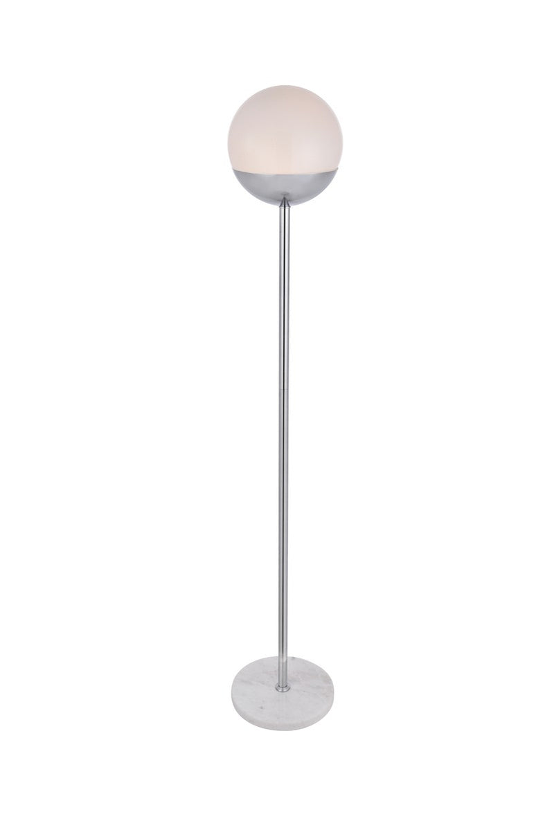 Elegant Lighting LD6148C One Light Floor Lamp, Chrome