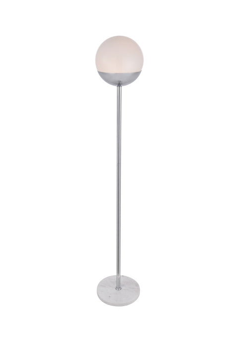 Elegant Lighting LD6148C One Light Floor Lamp, Chrome