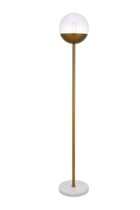 Elegant Lighting LD6151BR One Light Floor Lamp, Brass