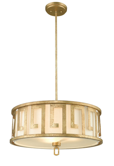Lucas + McKearn GN/LEMURIA/P/L Three Light Pendant, Antique Gold
