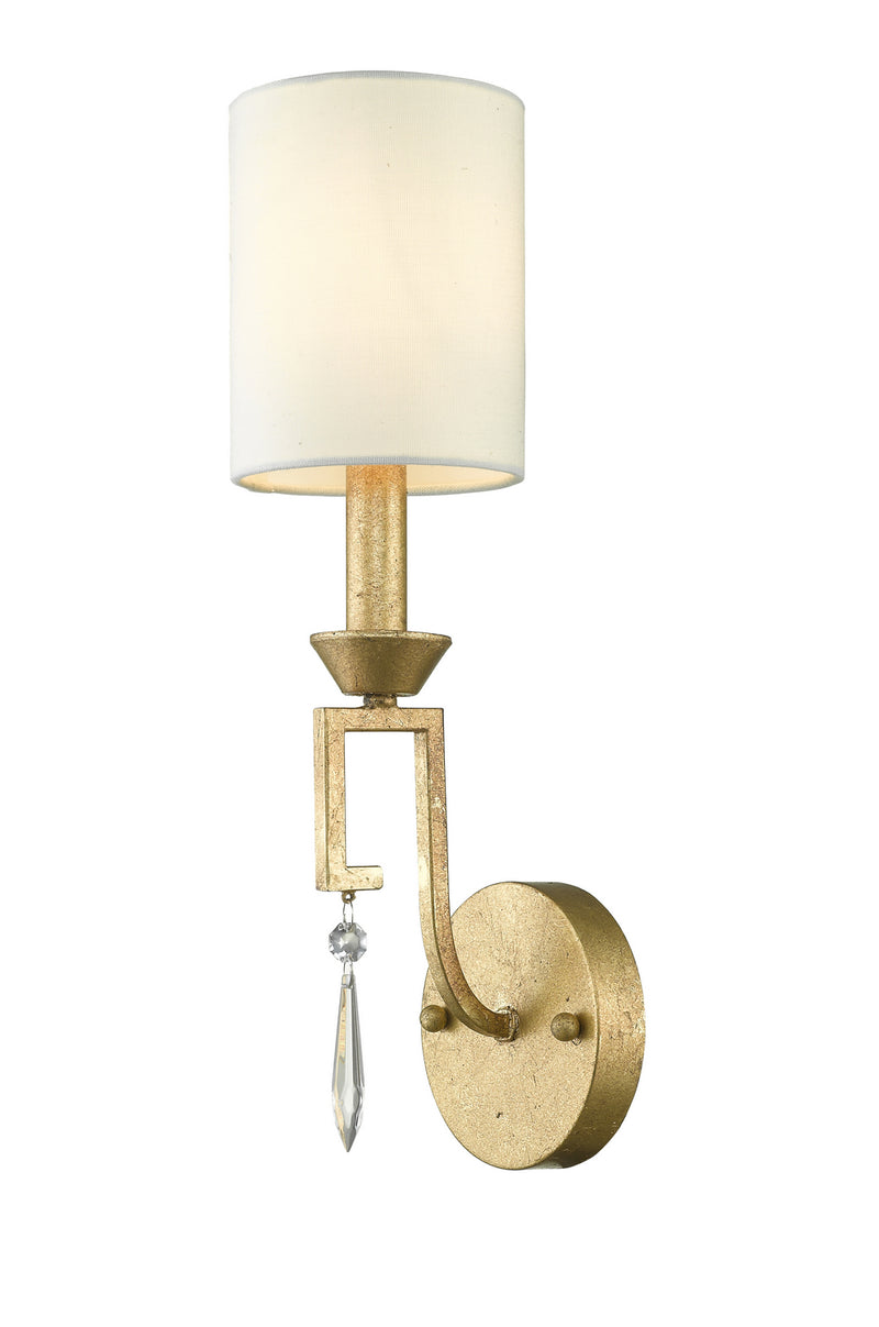 Lucas + McKearn GN/LEMURIA1 One Light Wall Sconce, Antique Gold