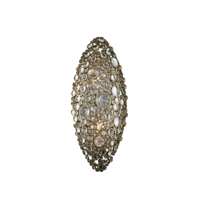 Allegri 034221-038-FR001 Two Light Wall Sconce, Brushed Champange Gold