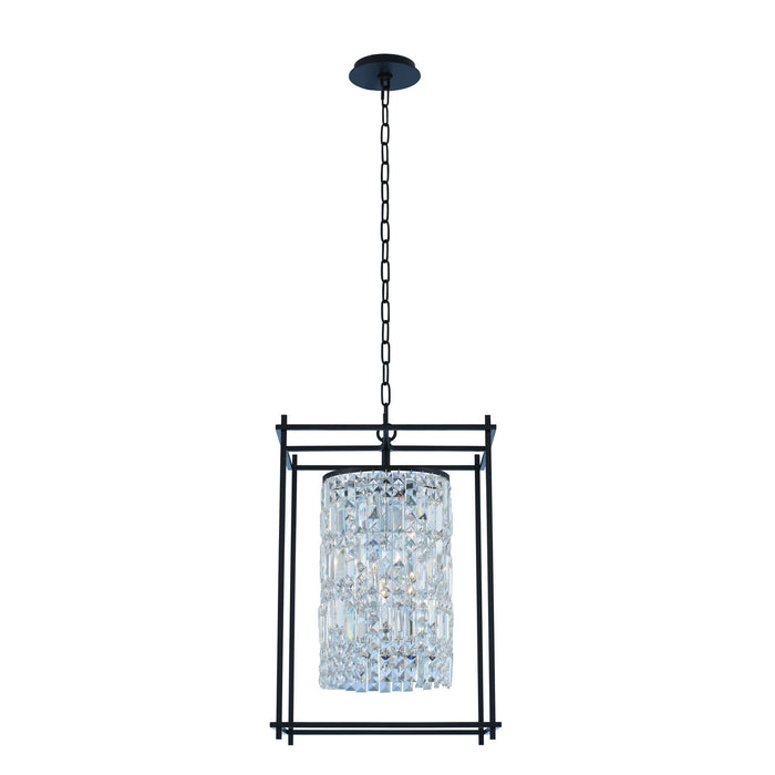 Allegri 036150-052-FR001 Four Light Foyer Pendant, Matte Black