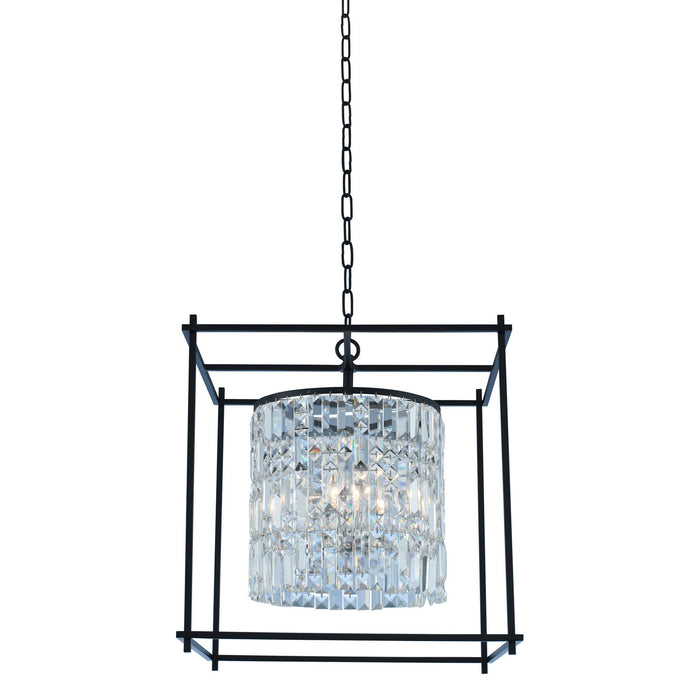 Allegri 036152-052-FR001 Six Light Pendant, Matte Black