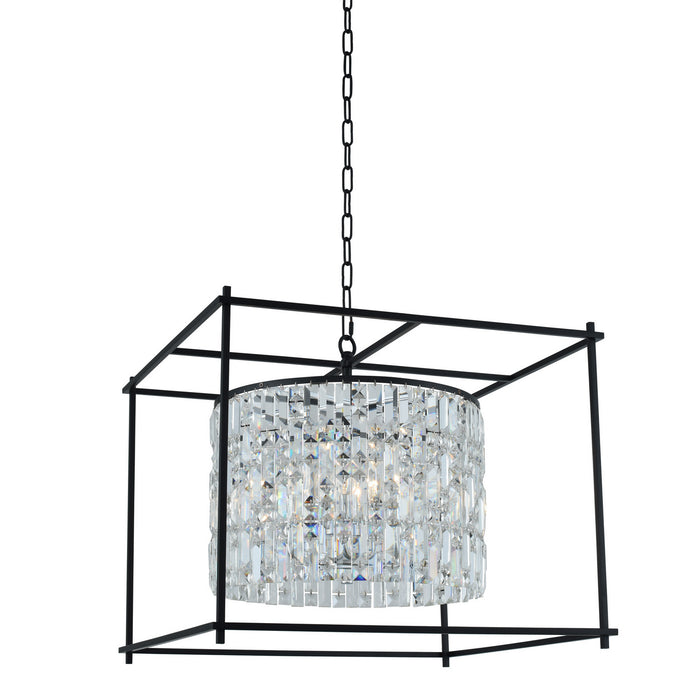 Allegri 036153-052-FR001 Eight Light Pendant, Matte Black