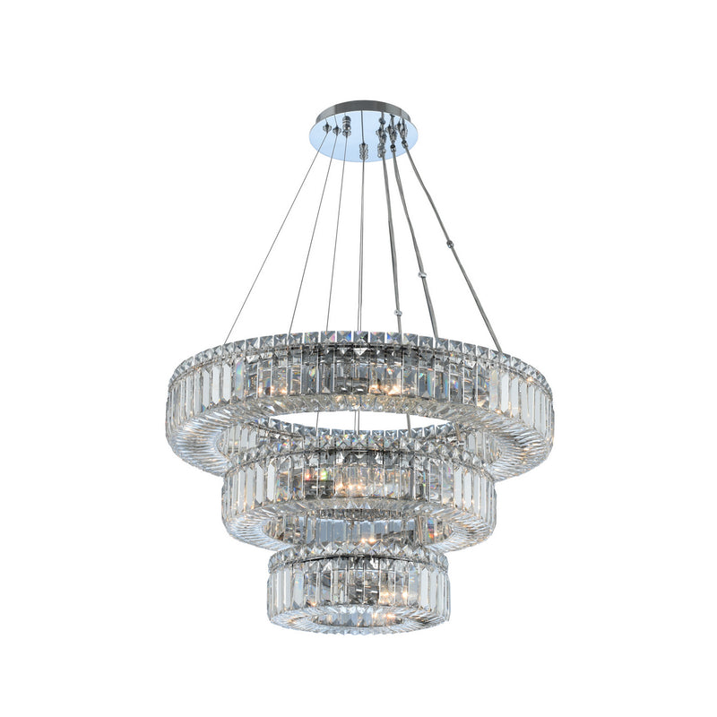Allegri 11772-010-FR001 18 Light Pendant, Chrome