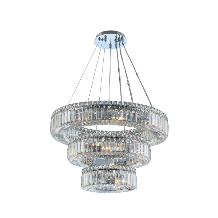 Allegri 11772-010-FR001 18 Light Pendant, Chrome