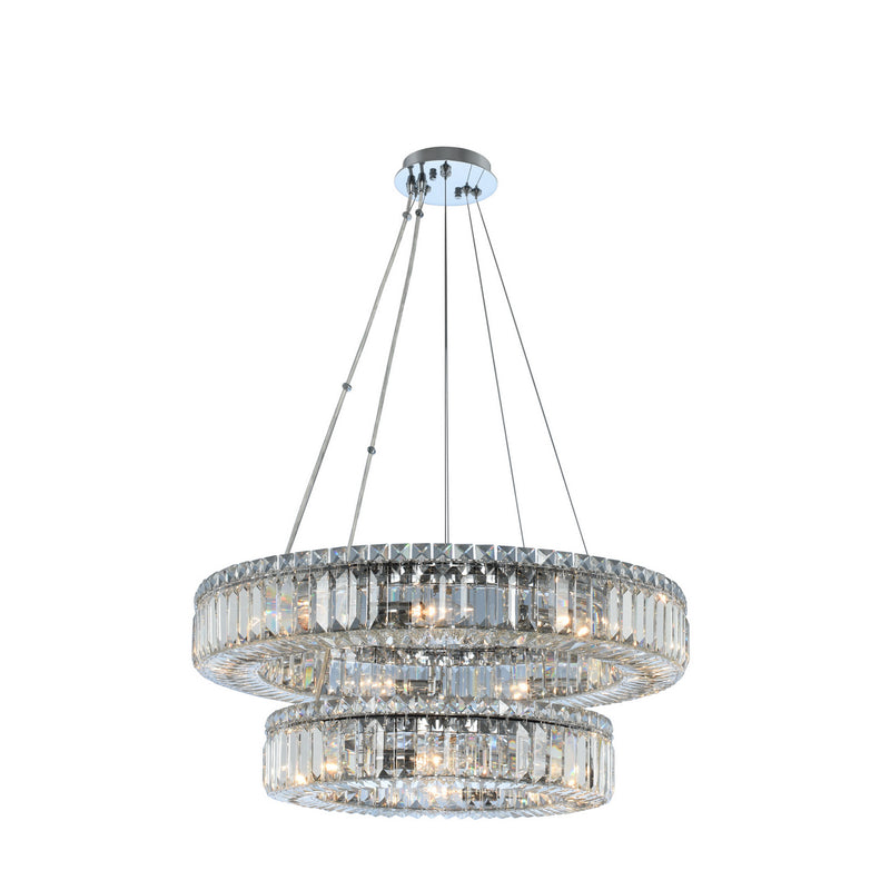 Allegri 11775-010-FR001 15 Light Pendant, Chrome