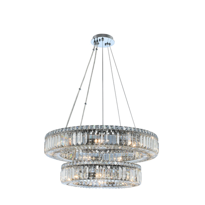 Allegri 11775-010-FR001 15 Light Pendant, Chrome