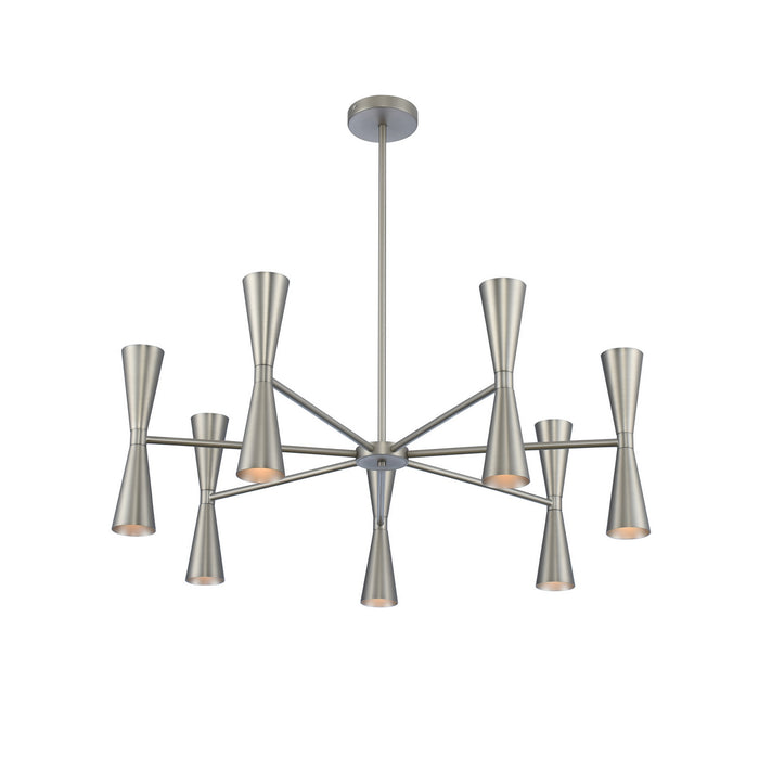 Kalco 310471SN LED Chandelier, Satin Nickel