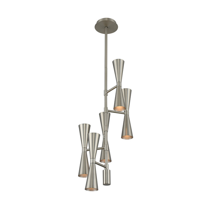 Kalco 310472SN LED Foyer Chandelier, Satin Nickel
