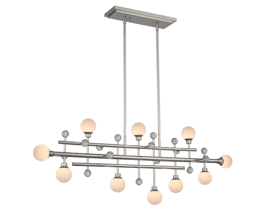Kalco 508660PN LED Island Pendant, Polished Nickel