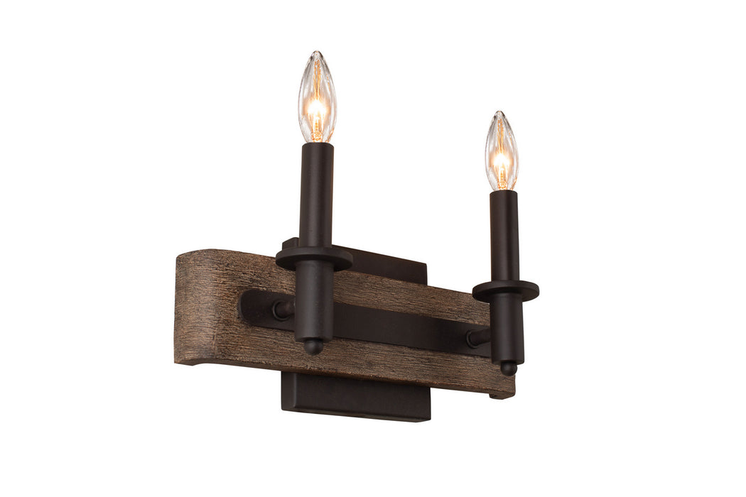 Kalco 508932SZ Two Light Bath, Satin Bronze