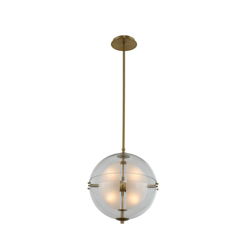 Kalco 509751WB LED Pendant, Winter Brass