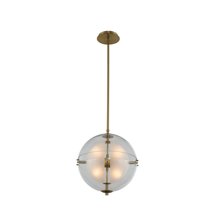 Kalco 509751WB LED Pendant, Winter Brass