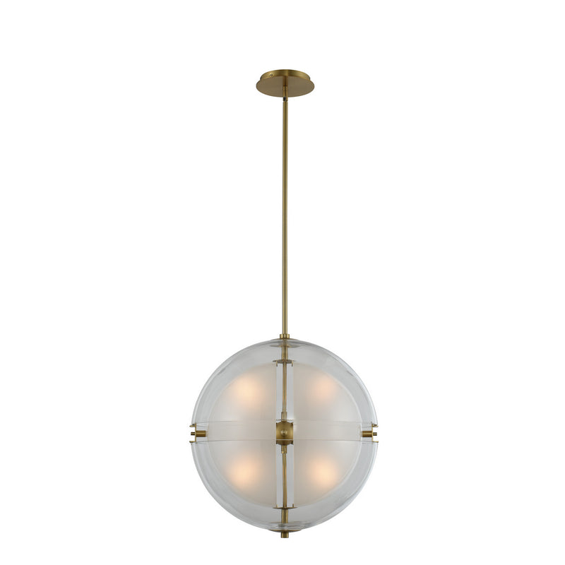 Kalco 509752WB LED Pendant, Winter Brass