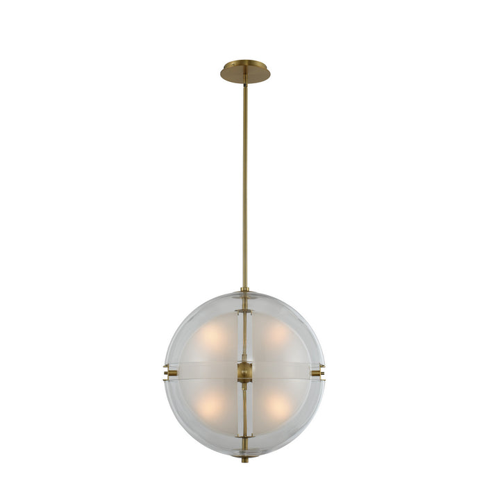 Kalco 509752WB LED Pendant, Winter Brass