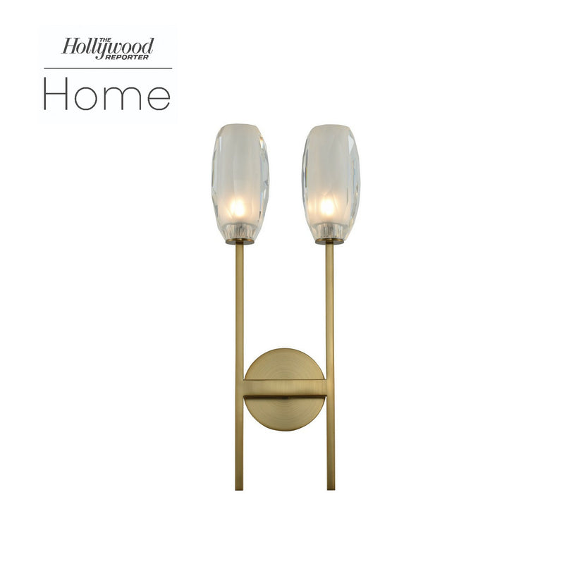 Kalco 511522WB LED Wall Sconce, Winter Brass