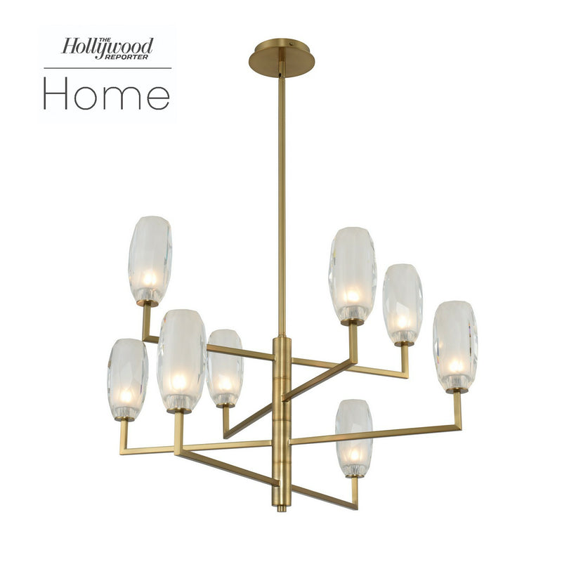 Kalco 511571WB LED Chandelier, Winter Brass
