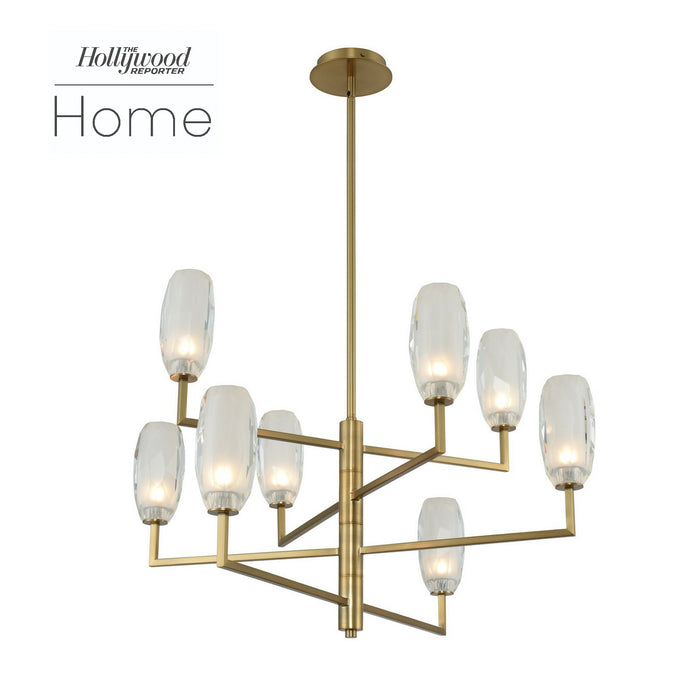 Kalco 511571WB LED Chandelier, Winter Brass