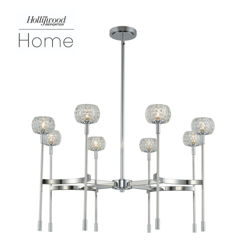 Kalco 511672CH LED Chandelier, Chrome