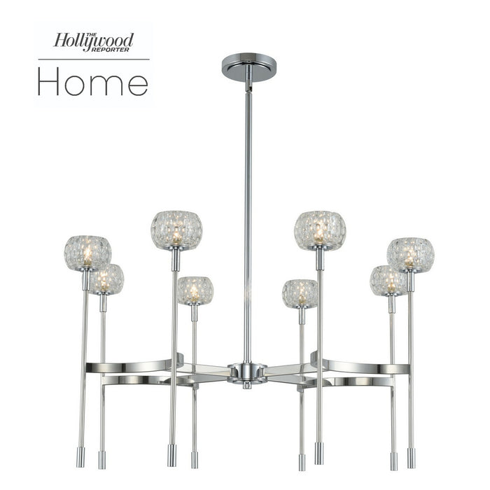 Kalco 511672CH LED Chandelier, Chrome